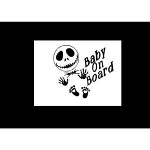 Baby On Board Car Decal 5 inch design
